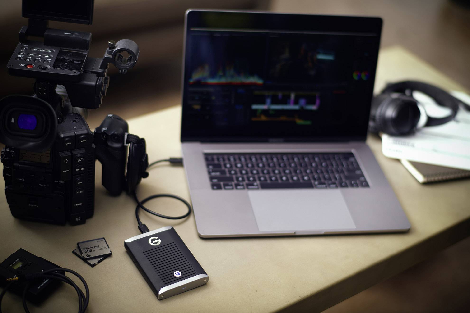 G-Technology G-DRIVE Mobile Pro SSD 500 GB Externe SSD Thunderbolt 3 Schwarz, Silber  0G10310