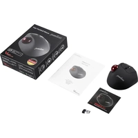 Perixx PERIMICE-717 D Trackball Funk Laser Schwarz 7 Tasten 2000 dpi Ergonomisch, Integrierter Trackball Perixx PERIMICE-717 D Trackball Funk Laser Schwarz 7 Tasten 2000 dpi Ergonomisch, Integrierter Trackball