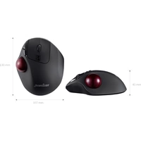 Perixx PERIMICE-717 D Trackball Funk Laser Schwarz 7 Tasten 2000 dpi Ergonomisch, Integrierter Trackball Perixx PERIMICE-717 D Trackball Funk Laser Schwarz 7 Tasten 2000 dpi Ergonomisch, Integrierter Trackball
