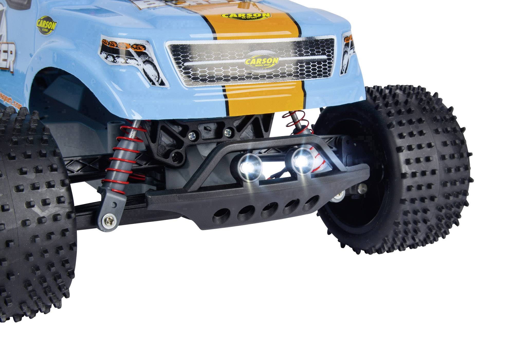 Carson Modellsport The Blaster FE Brushed 1:10 RC Modellauto Elektro Monstertruck Heckantrieb (2WD) 100% RtR 2,4GHz inkl. Akku