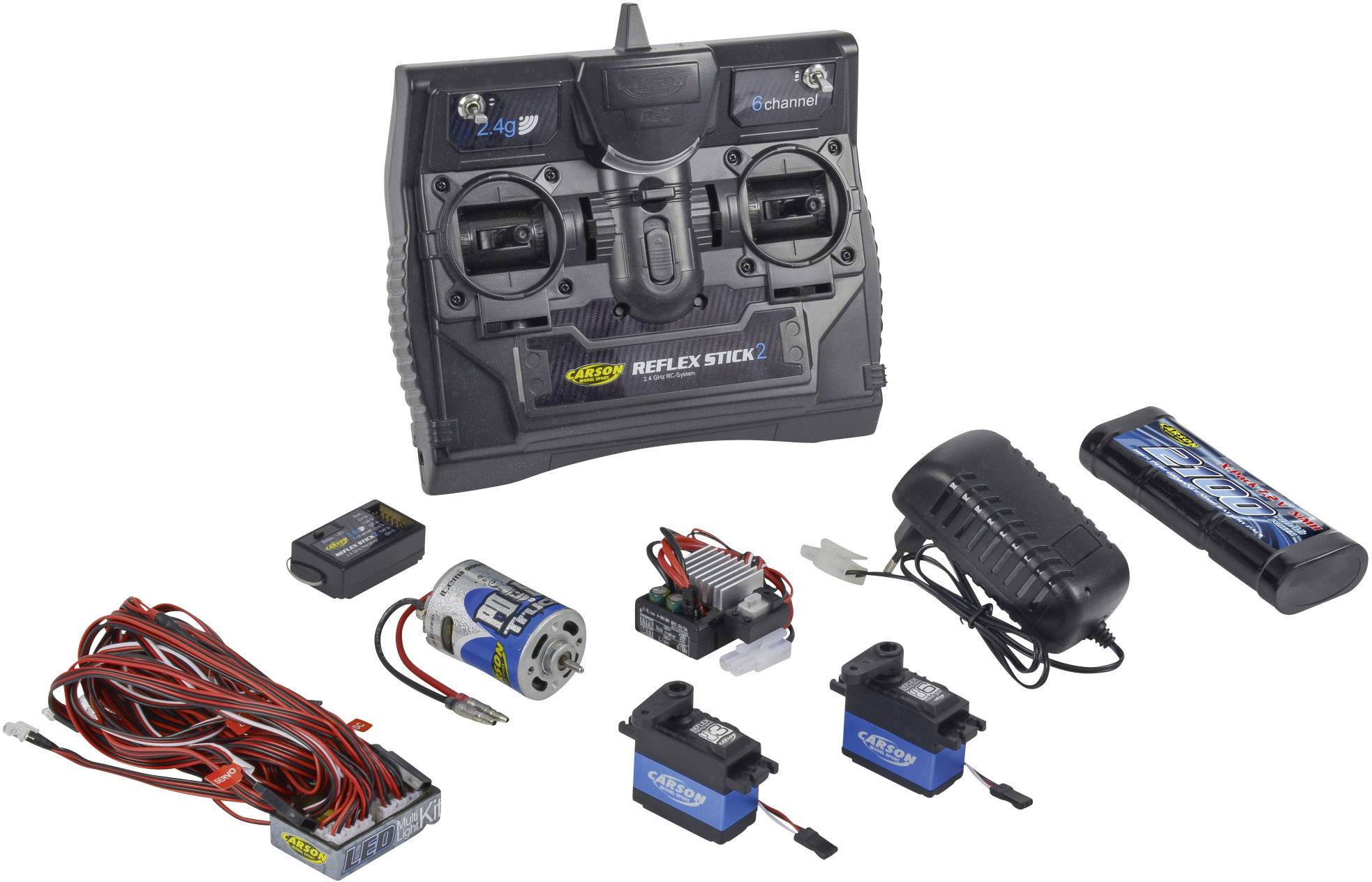 Carson Modellsport Reflex Stick Truck-Set Hand-Fernsteuerung 2,4 GHz Anzahl Kanäle: 6 inkl. Empfäng