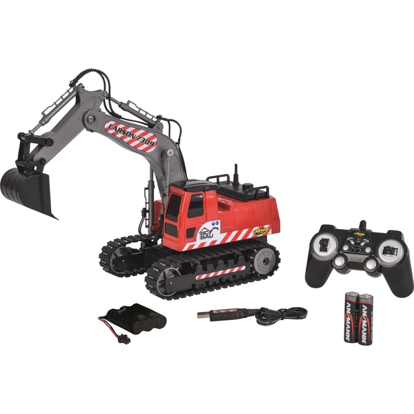 Carson Modellsport Raupenbagger 1:26 RC Einsteiger Funktionsmodell Baufahrzeug inkl. Akku, Ladegerät und Senderbatterien Carson Modellsport Raupenbagger 1:26 RC Einsteiger Funktionsmodell Baufahrzeug inkl. Akku, Ladegerät und Senderbatterien