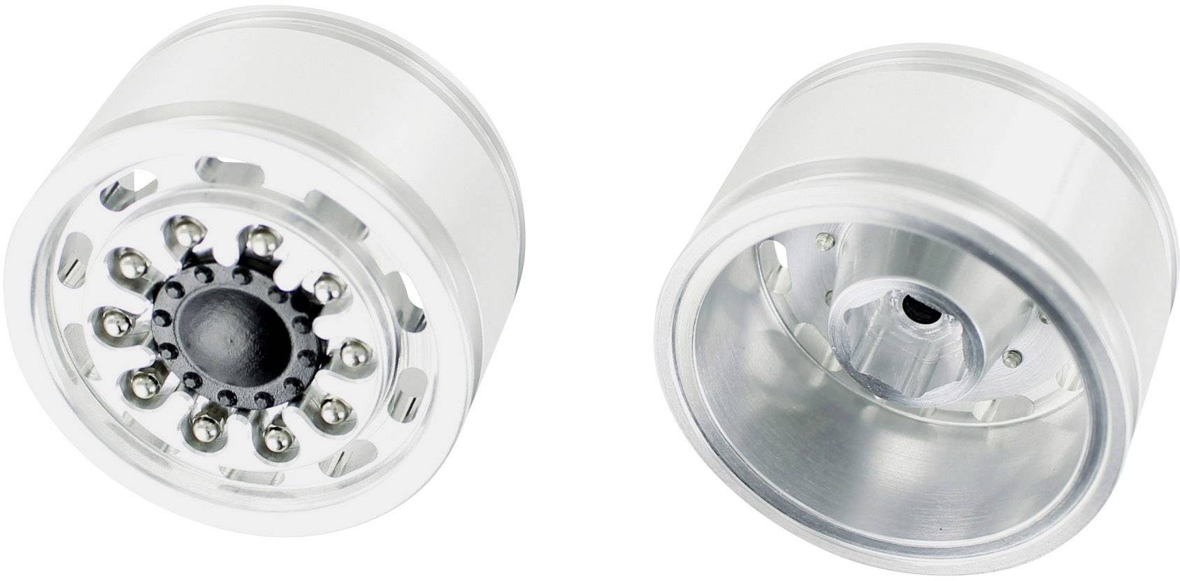 Carson Modellsport 1:14 LKW Felgen Aluminium Langloch Silber 2St.