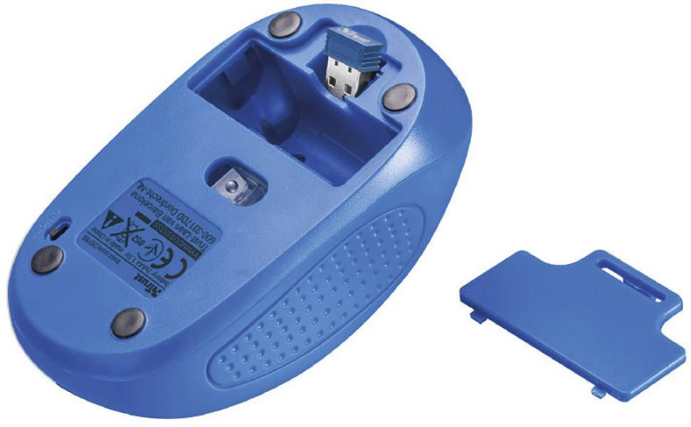 Trust Primo Maus Funk Optisch Blau 4 Tasten 1600 dpi