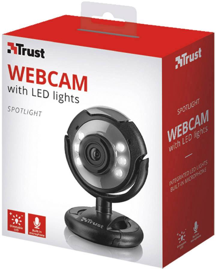Trust Spotlight Webcam 640 x 480 Pixel Standfuß, Klemm-Halterung