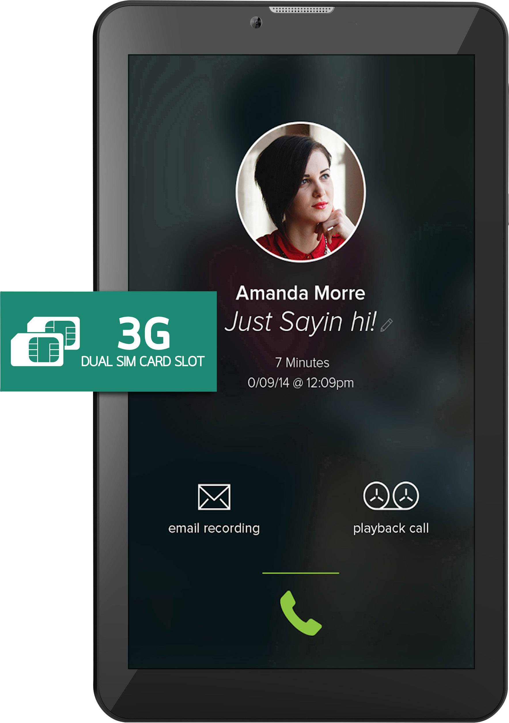 ODYS PYRO 7 + 3G UMTS/3G, WiFi 16 Schwarz Android-Tablet 17.8 cm (7 Zoll) 1.3 GHz Android™ 8.1 Oreo 1024 x 600 Pixel