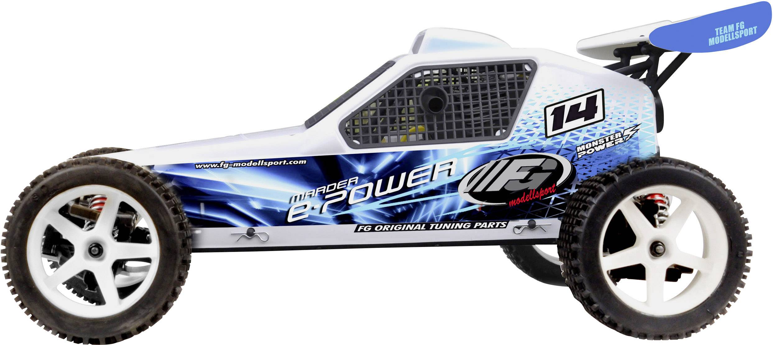 FG Modellsport E-Marder Brushless 1:6 RC Modellauto Elektro Buggy Heckantrieb (2WD) RtR 2,4GHz