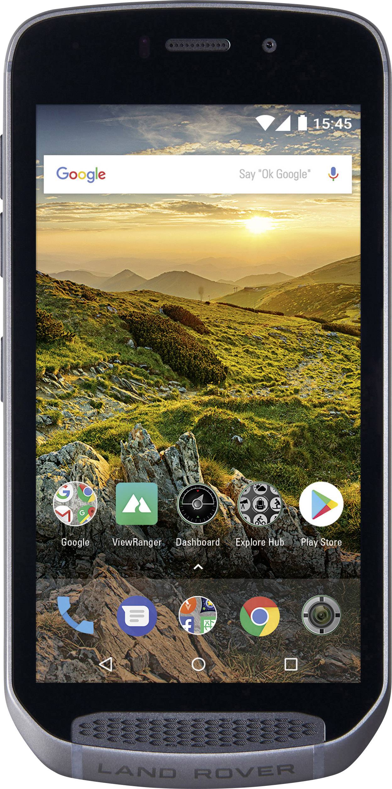 Land Rover Explore inkl. Adventure Pack Outdoor Smartphone 64 GB 12.7 cm (5 Zoll) Schwarz Android™ 7.0 Nougat Dual-SIM