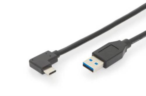 LINK USB-Kabel USB 3.2 Gen1 (USB 3.0 / USB 3.1 Gen1) USB-C™ Stecker, USB-A Stecker 1.00m Schwarz d