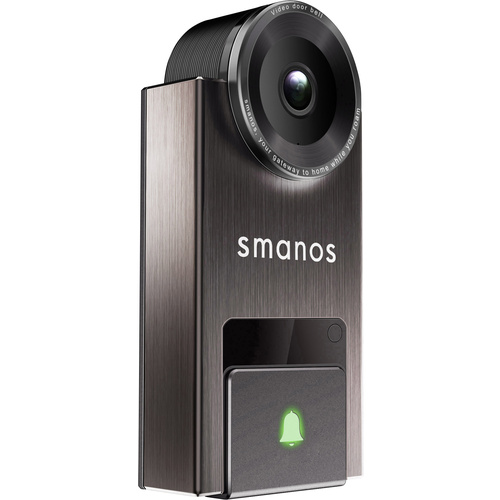 Smanos DB-20 IP-Video-Türsprechanlage LAN, WLAN Komplett-Set 1 Familienhaus Schwarz