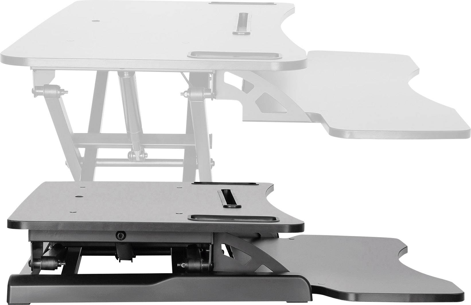 Digitus DA-90380-1 Sitz-Steh-Schreibtischaufsatz Höhen-Bereich: 100 bis 500mm Schwarz