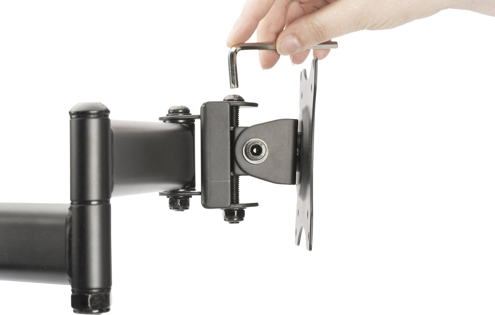 Digitus DA-90349 2fach Monitor-Tischhalterung 38,1cm (15") - 68,6cm (27") Schwarz Drehbar, Höhenverstellbar, Neigbar, Schwenkbar