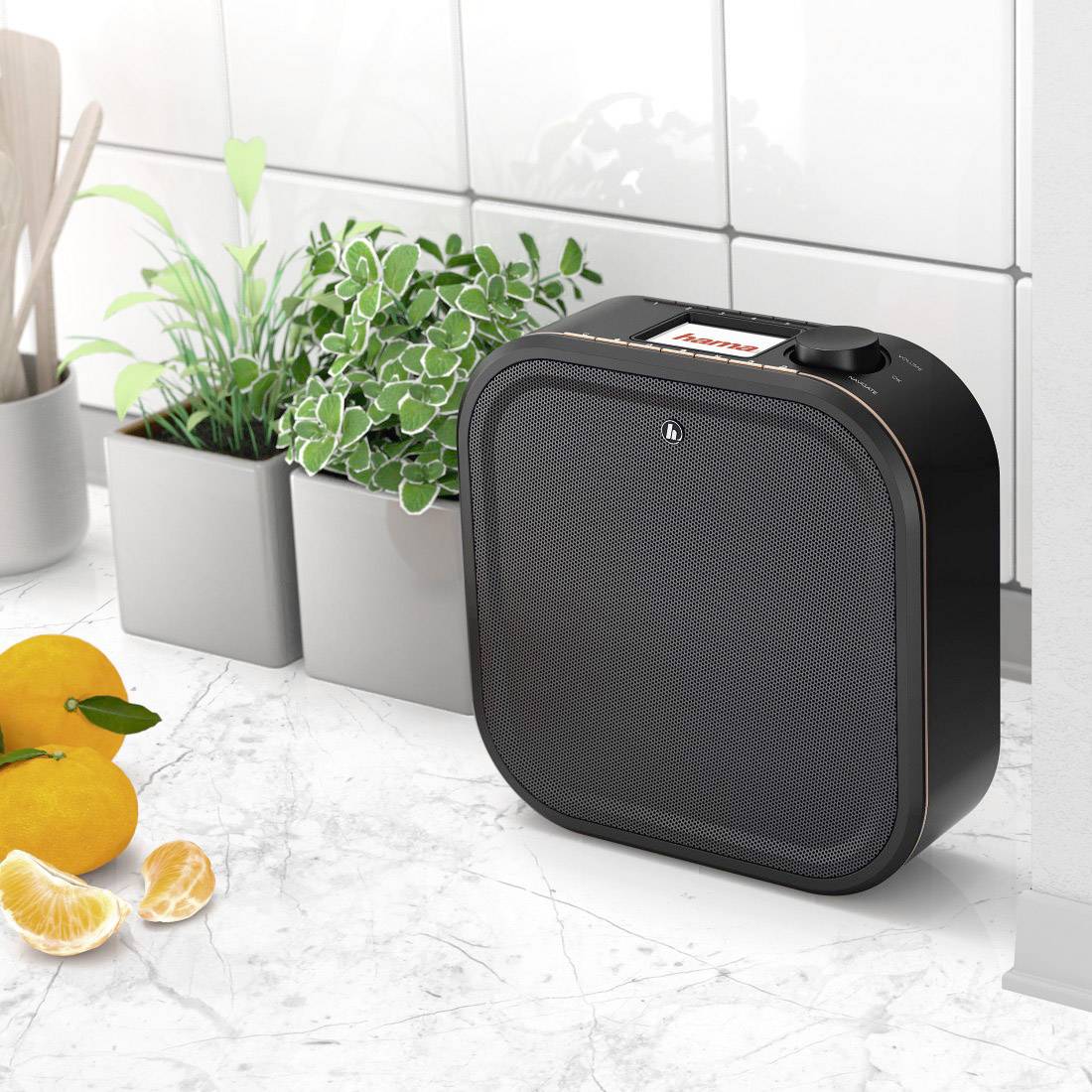 Hama DR350 Unterbauradio UKW AUX Schwarz