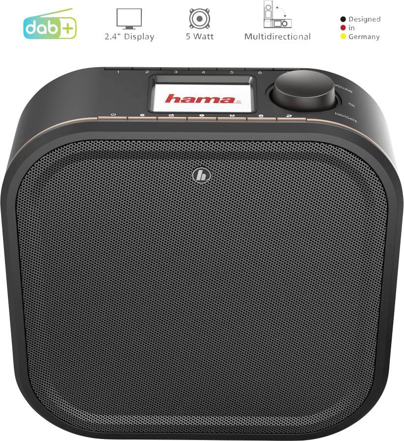 Hama DR350 Unterbauradio UKW AUX Schwarz