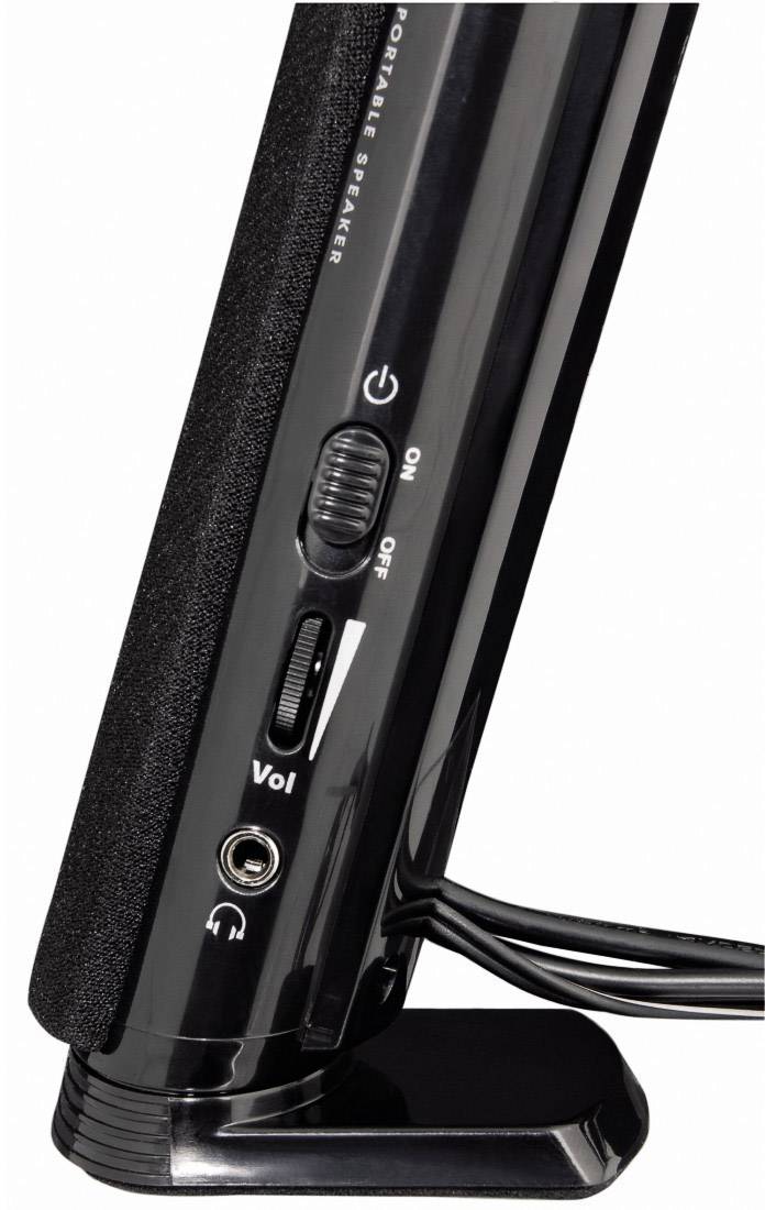 Hama E 80 2.0 PC-Lautsprecher Kabelgebunden 2.5W Schwarz