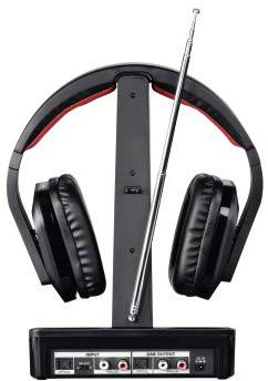 Thomson WHP5407 Funk TV Over Ear Kopfhörer Over Ear Lautstärkeregelung, DAB+ Radio Schwarz, Rot