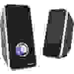 Hama Sonic LS-206 2.0 PC-Lautsprecher Kabelgebunden 6W Schwarz, Silber