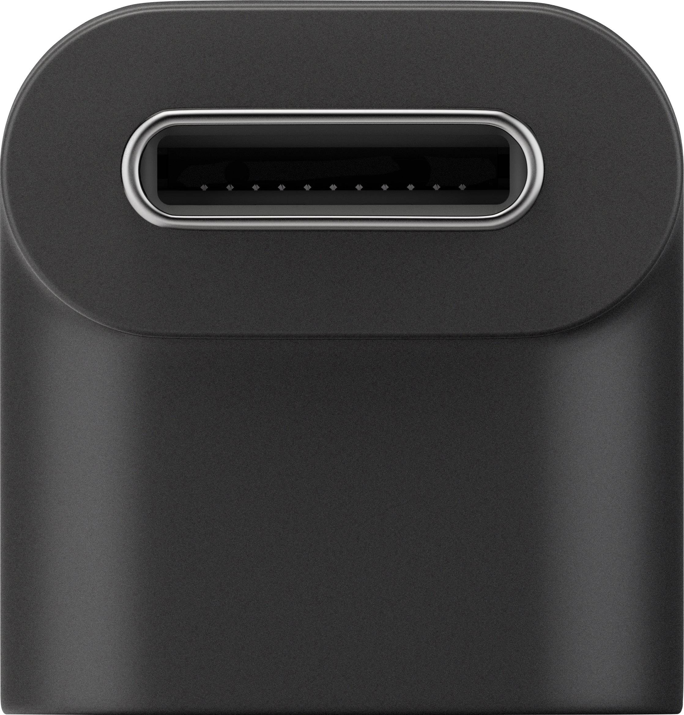 Goobay USB 3.2 Gen 1 (USB 3.0) Adapter [1x USB-C® Buchse - 1x USB-C® Stecker] Adapter USB-C™ auf USB-C™ 90°, schwarz