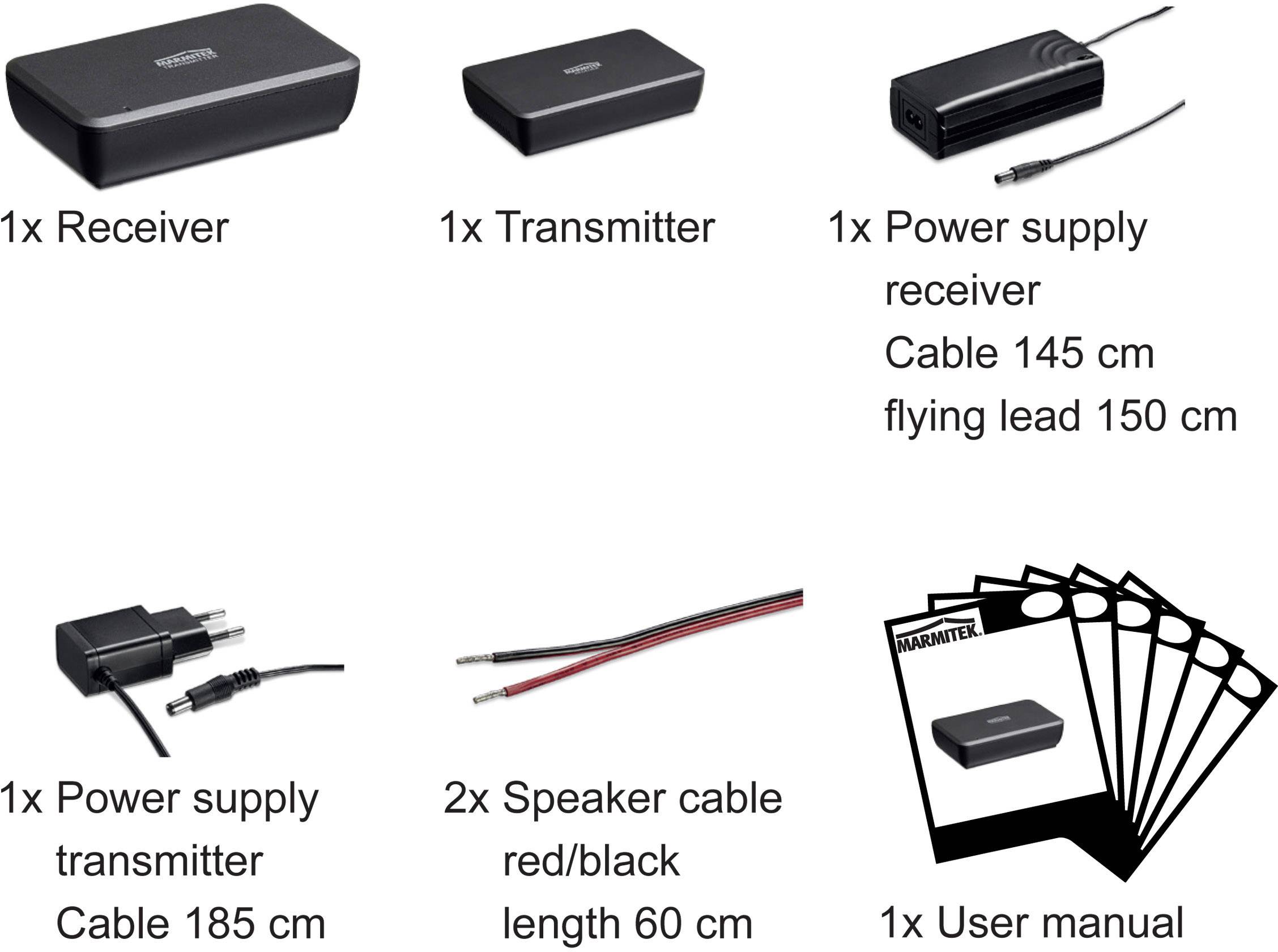 Marmitek Surround Anywhere 221 Klemmanschluss-Funkübertragung (Set) 30 m 20 kHz