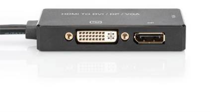 Digitus AV Konverter AK-330403-002-S [HDMI - DVI, VGA, DisplayPort] 3840 x 2160 Pixel