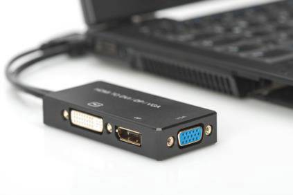 Digitus AV Konverter AK-330403-002-S [HDMI - DVI, VGA, DisplayPort] 3840 x 2160 Pixel