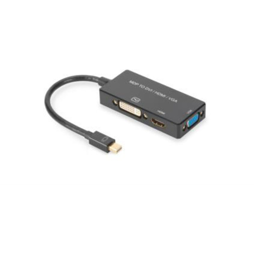 Digitus AV Konverter AK-340419-002-S [Mini-DisplayPort - HDMI, DVI, VGA] 3840 x 2160 Pixel