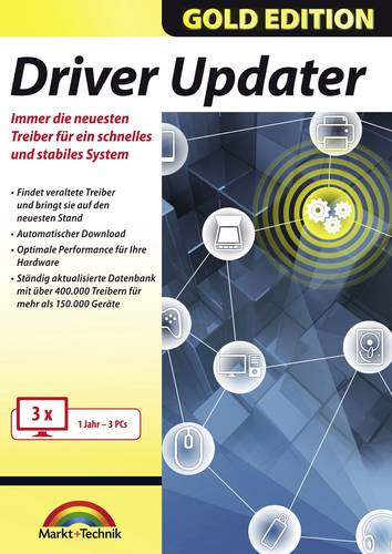 Markt & Technik DriverUpdater Gold Edition Vollversion, 1 Lizenz Windows Systemoptimierung