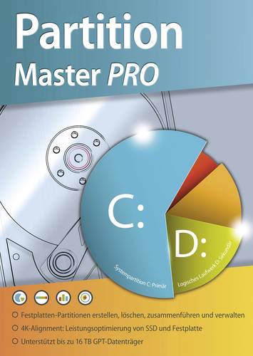 Partition Master PRO Vollversion, 1 Lizenz Windows Systemoptimierung  - Onlineshop Voelkner