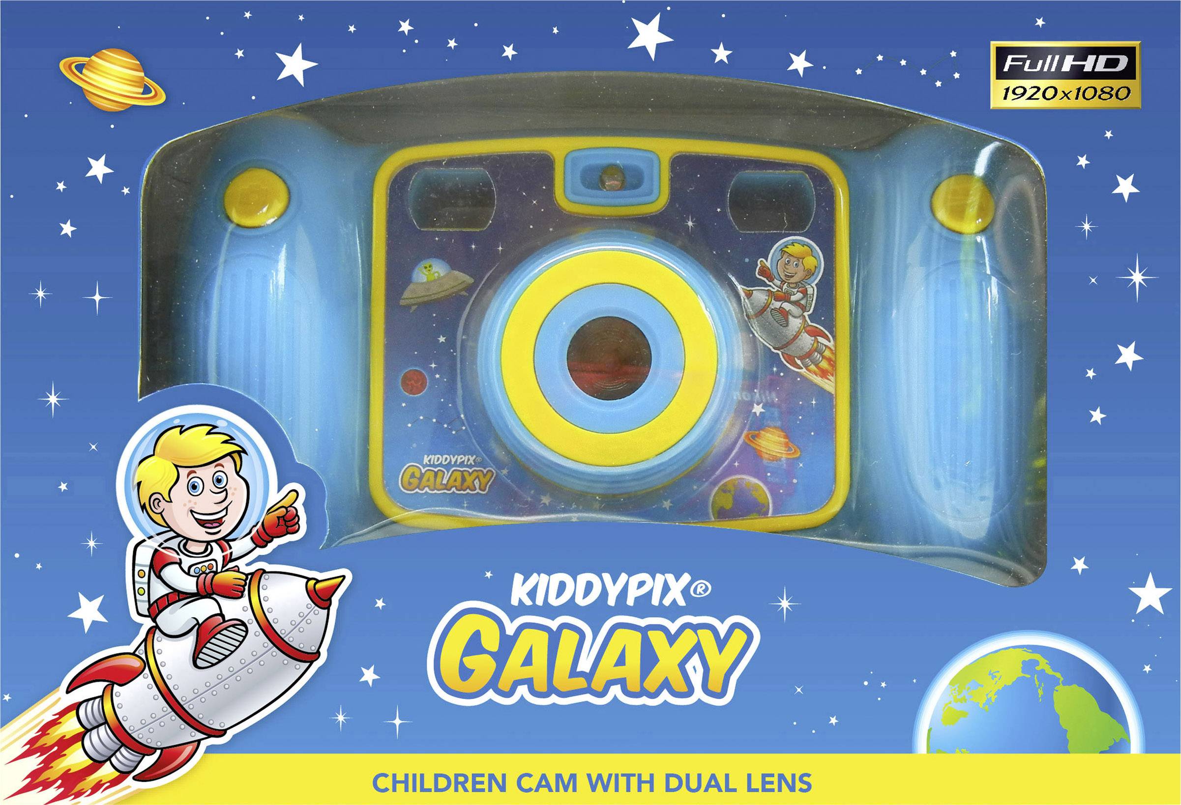 Easypix Kiddypix Galaxy Digitalkamera 5 Megapixel Hellblau Full HD Video