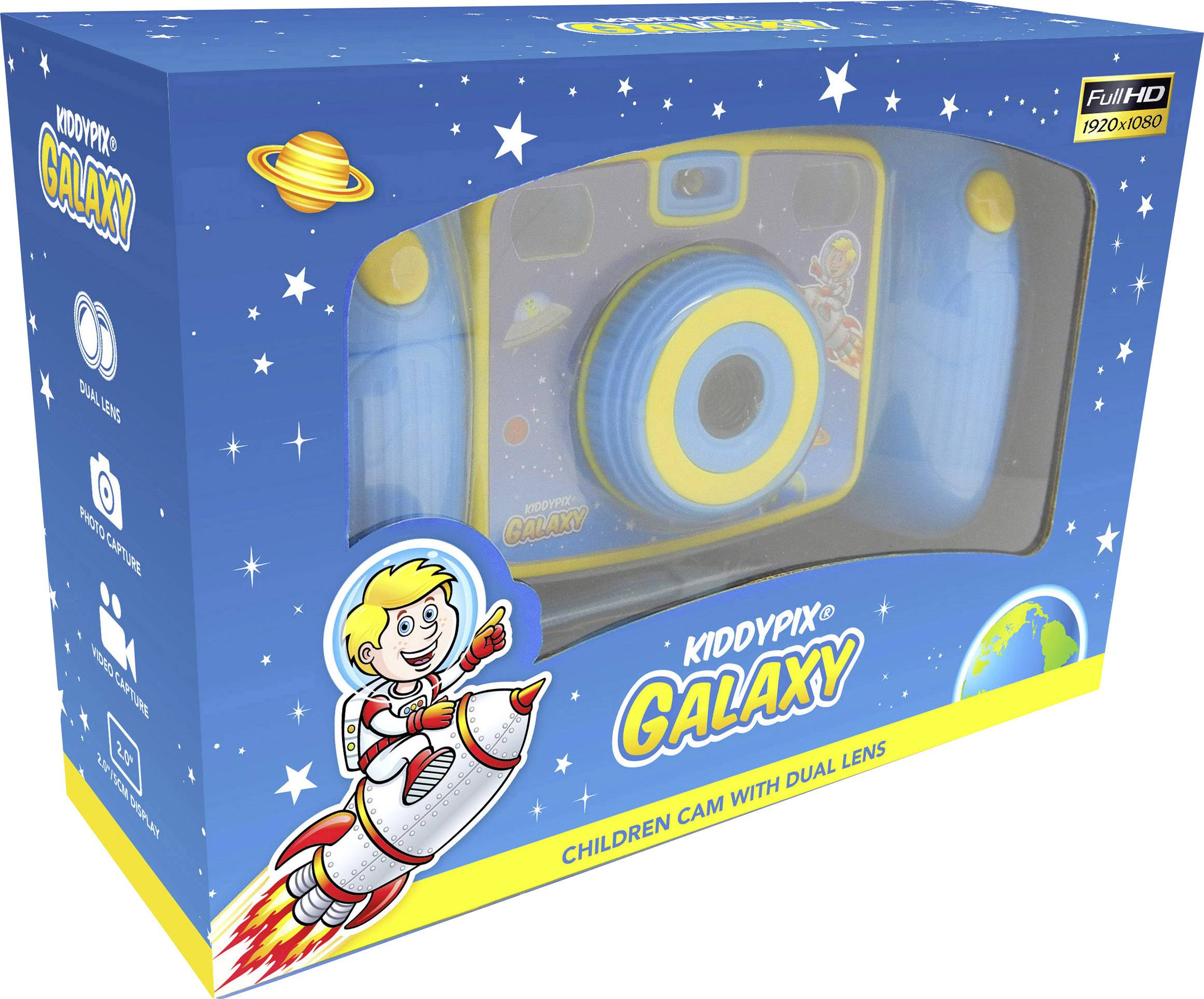 Easypix Kiddypix Galaxy Digitalkamera 5 Megapixel Hellblau Full HD Video