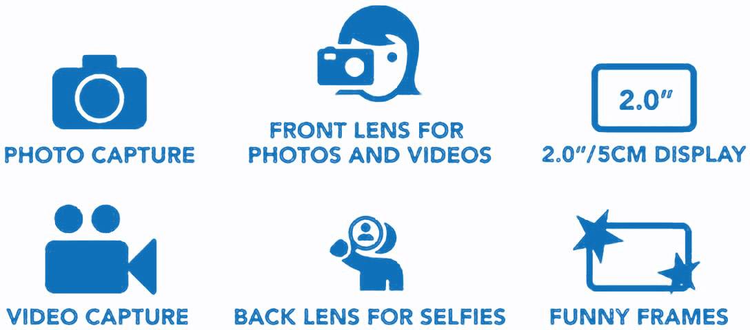 Easypix Kiddypix Mystery Digitalkamera 5 Megapixel Rosa Full HD Video