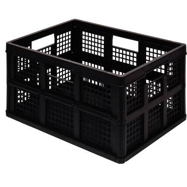 Really Useful Box Klappbox 45FBK Schwarz 45 l (B x H x T) 390 x 280 x 570 mm 1 St.
