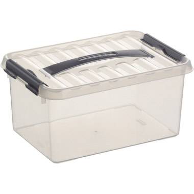 Helit Aufbewahrungsbox Q-line Transparent 6 l (B x H x T) 20 x 140 x 300 mm 1 St.