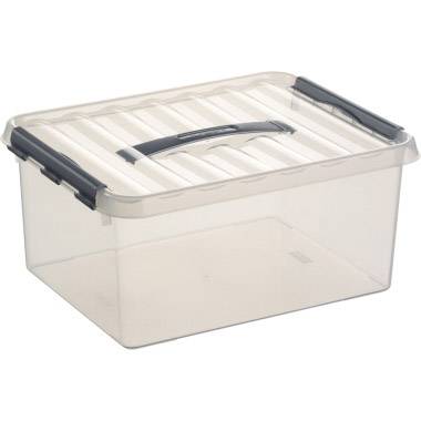 Helit Aufbewahrungsbox Q-line Transparent 15 l (B x H x T) 300 x 180 x 400 mm 1 St.