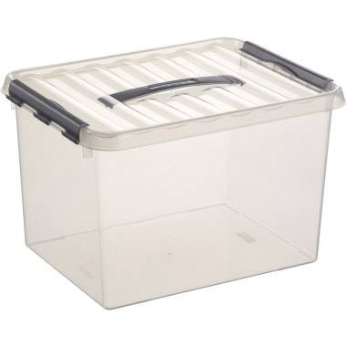 Helit Aufbewahrungsbox Q-line Transparent 22 l (B x H x T) 300 x 260 x 400 mm 1 St.