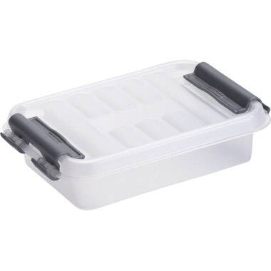 Helit Aufbewahrungsbox Q-line Transparent 0.2 l (B x H x T) 77 x 30 x 118 mm 1 St.