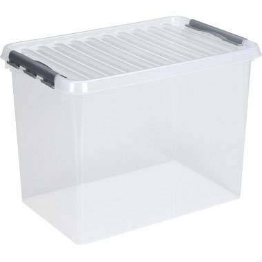 Helit Aufbewahrungsbox Q-line Transparent 62 l (B x H x T) 400 x 600 x 340 mm 1 St.