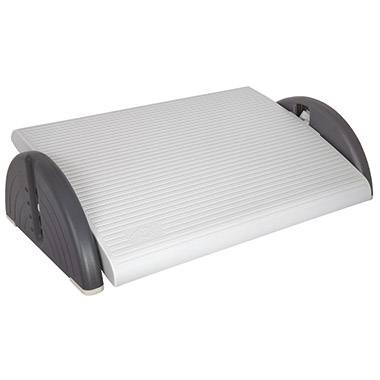 WEDO 2751037 Relax Plus Fußstütze (B x T) 450 mm x 350 mm ergonomisch, höhenverstellbar, neigungsverstellbar Anthrazit, Lichtgrau