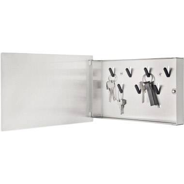 Blomus Schlüsselkasten VELIO 65363 Anzahl Haken 7 Weiß, Grau