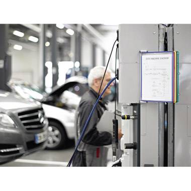 Tarifold Sichttafelwandhalter Blau, Gelb, Grün, Rot, Schwarz DIN A4 Anzahl der mitgelieferten Sichttafeln 5