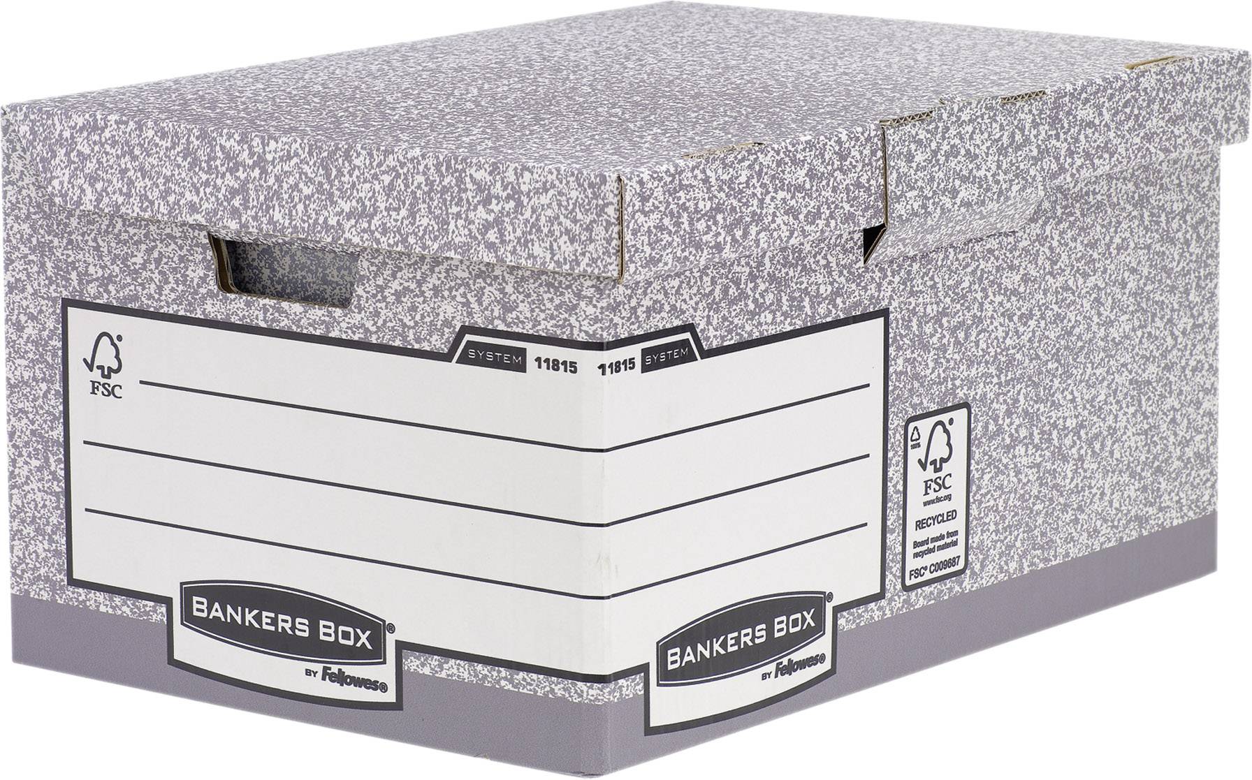 Bankers Box Archivschachtel 1181501 390 mm x 310 mm x 560 mm Karton Grau 1 St.