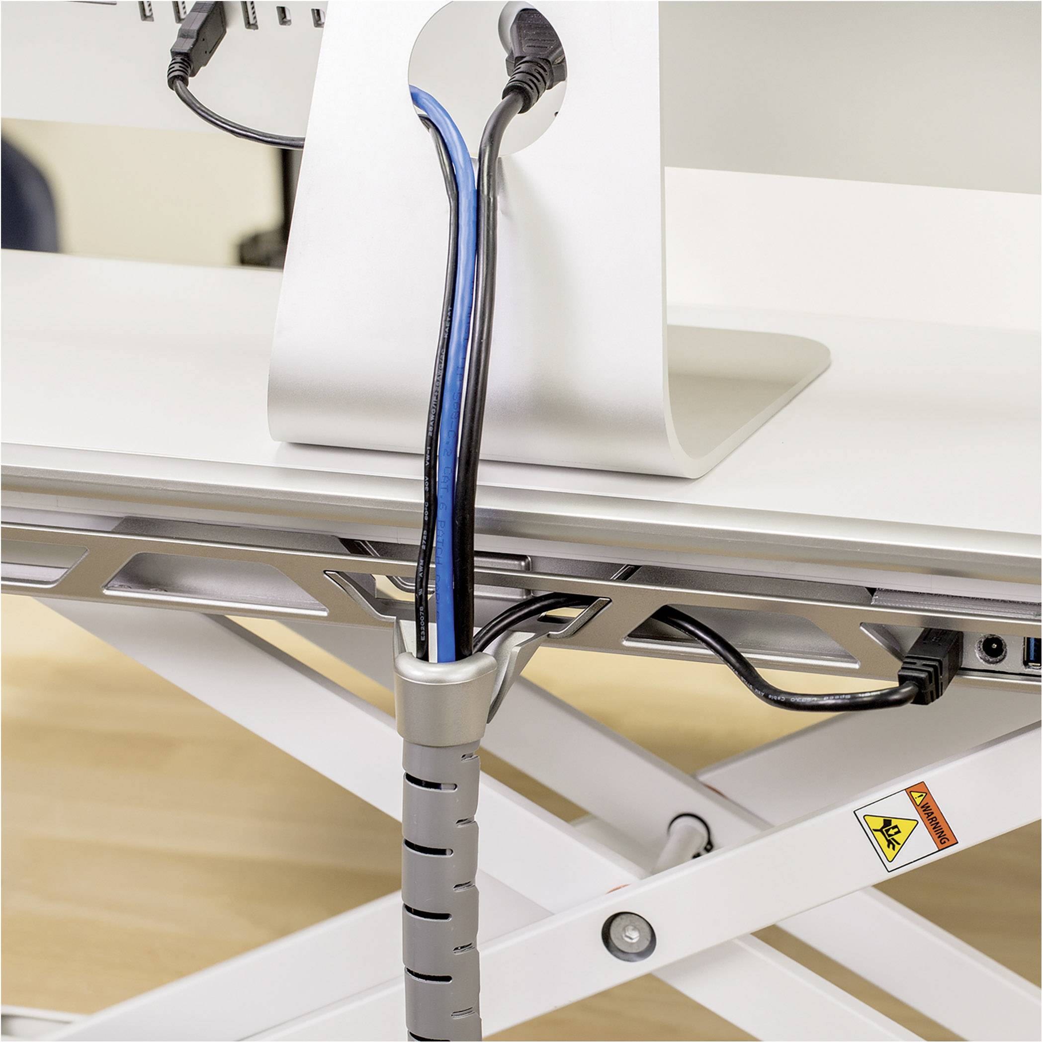 Fellowes Lotus™ DX Workstation Sitz-Steh-Schreibtischaufsatz Höhen-Bereich: 0 bis 432 mm Weiß