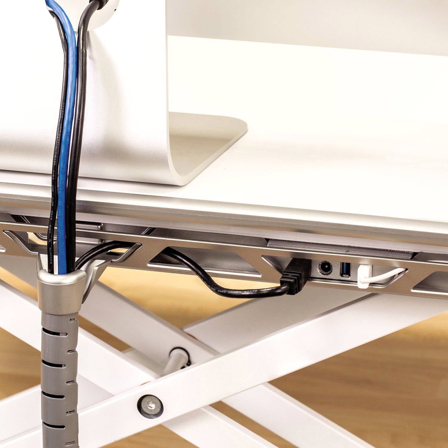 Fellowes Lotus™ DX Workstation Sitz-Steh-Schreibtischaufsatz Höhen-Bereich: 0 bis 432 mm Weiß