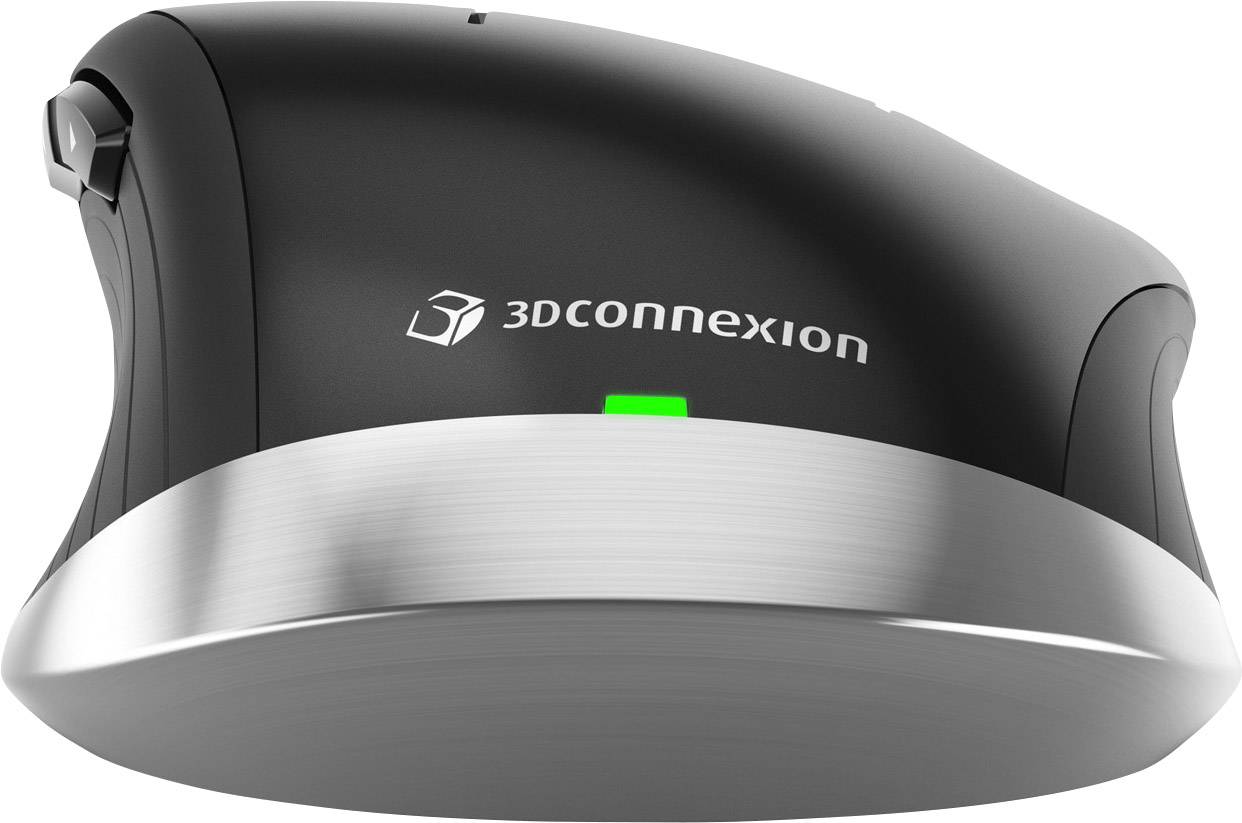 3Dconnexion CadMouse Wireless Funk, Bluetooth® 3D-Maus Optisch Ergonomisch Schwarz