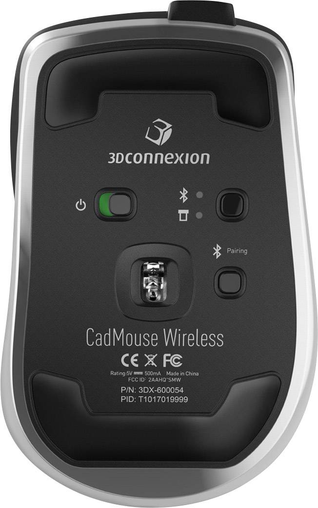 3Dconnexion CadMouse Wireless Funk, Bluetooth® 3D-Maus Optisch Ergonomisch Schwarz