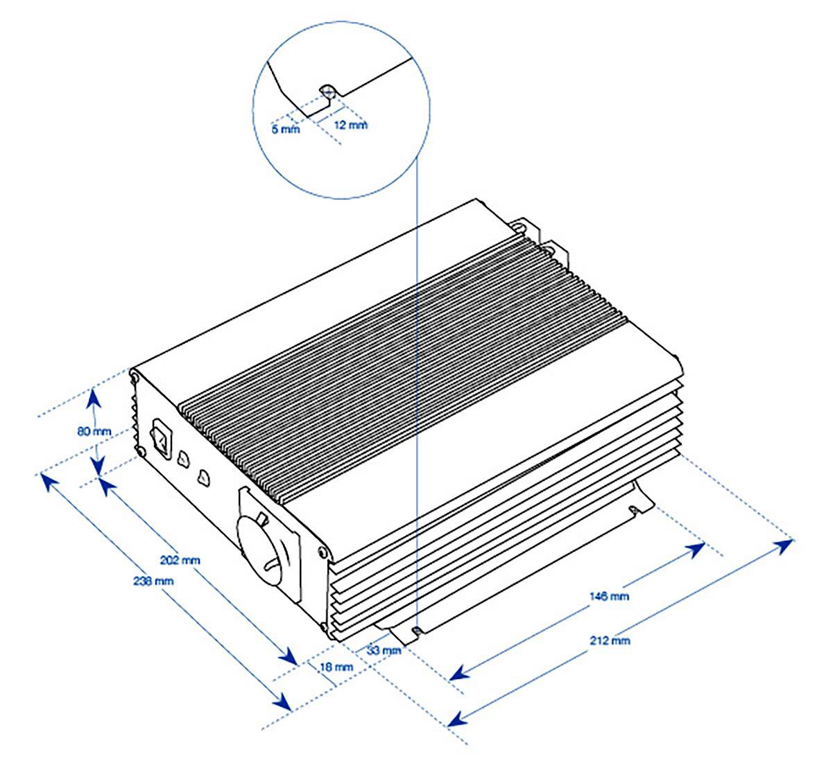 Mascot Wechselrichter 9986 600W 12 V/DC - 230 V/AC