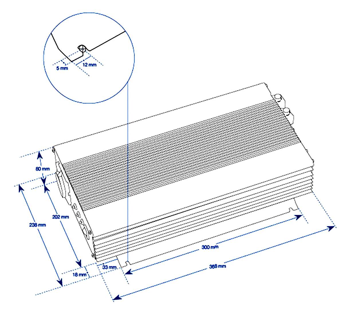 Mascot Battery Wechselrichter 9988 1500W 12 V/DC - 230 V/AC