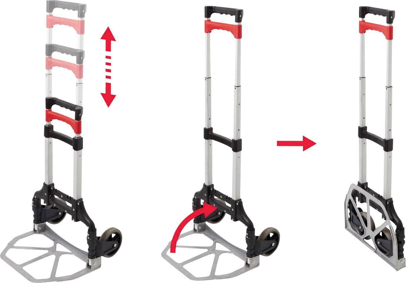 TOOLCRAFT TO-5045835 Sackkarre klappbar PP, Aluminium Traglast (max.): 60 kg