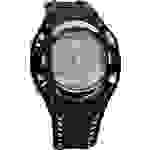 EUROTIME Funk Armbanduhr 1681987 (Ø x H) 40mm x 16mm Schwarz/Silber Gehäusematerial=Kunststoff Material (Armband)=Kunststoff