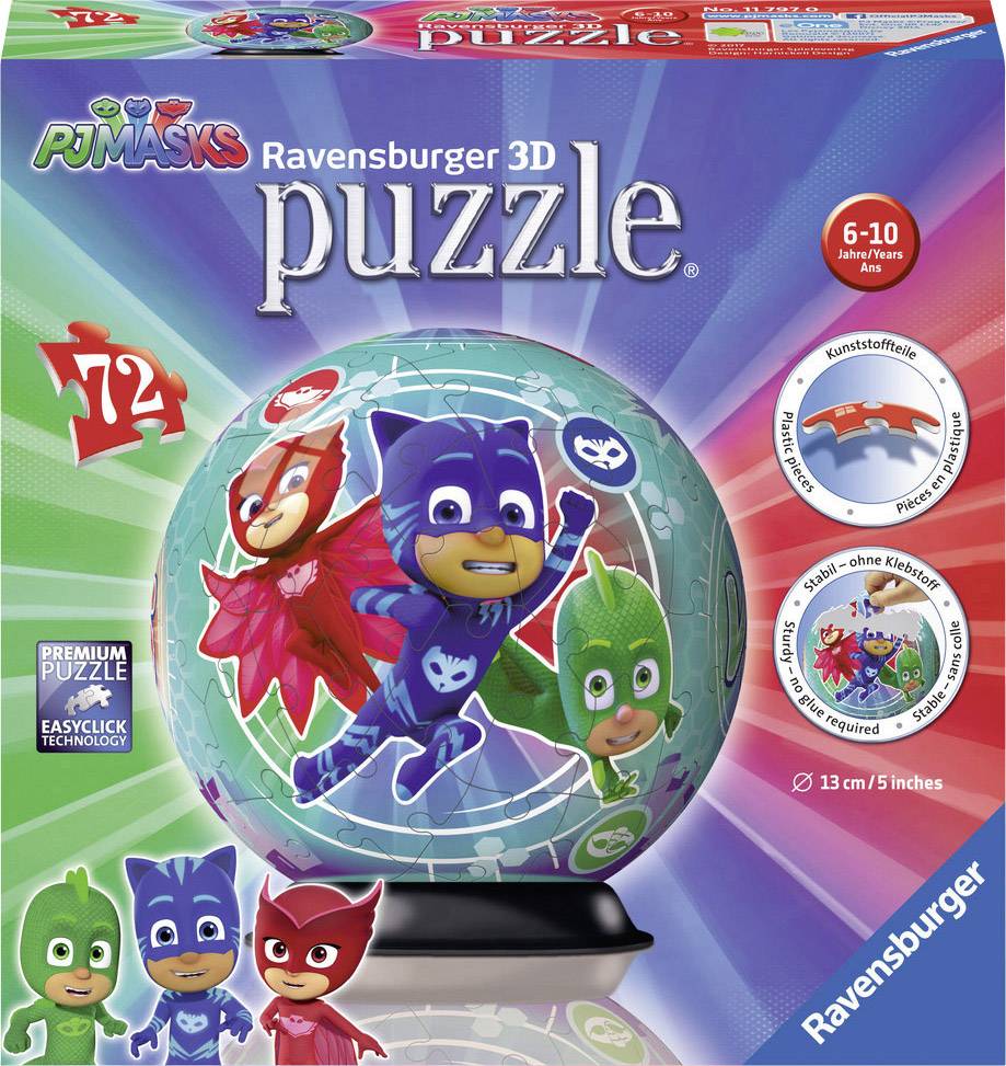Ravensburger 3D Puzzleball - PJ Masks